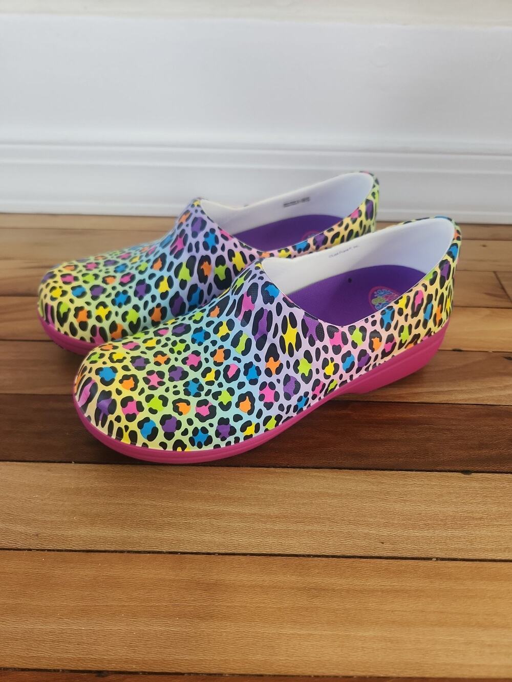 Crocs Lisa Frank Slip Resistant Neria Pro II Clogs Multicolor Size 10